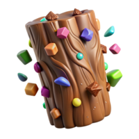 impressive traditional Brown Tree Bark Texture with Transparent Background high resolution png