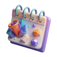 beautiful creative Calendar Page Date Marked Transparent Element png