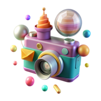 serene traditional Camera Retro Style Flash Bulb Isolated Element png