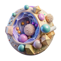 serene classic Cell Structure Cross Section View Transparent Background premium png