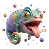 extraordinary creative Chameleon Tongue Sticky and Long Isolated high quality png