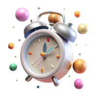 impressive classic Classic Alarm Clock Front View Transparent Background Cutout detailed png
