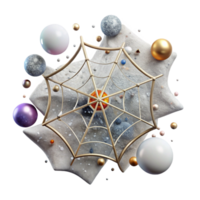 wonderful contemporary Cobweb Isolated with Dusty Texture premium png