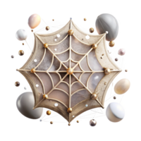 serene vintage Cobweb Isolated with Dusty Texture premium png