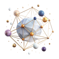 impressive creative Constellation Transparent Background with Connecting Lines high resolution png
