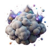 magnificent abstract Cosmic Dust Cloud Isolated Design Element original png