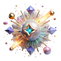 wonderful rustic Cosmic Ray Burst Transparent Background with Energy Waves high resolution png