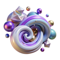 wonderful rustic Cosmic Rays Abstract Swirls Isolated on Transparent Background high resolution png