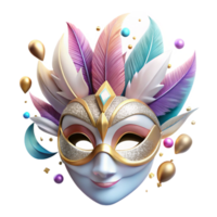 extraordinary abstract Costume Mask Isolated with Feathered Details png