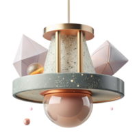 extraordinary abstract Modern Light Fixture with Sleek Design Isolated detailed png