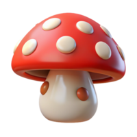 magnificent modern Mushroom Cutout with Red Cap and White Spots authentic png