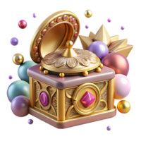 wonderful rustic Music Box Cutout with Ornate Design authentic png