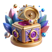 beautiful rustic Music Box Cutout with Ornate Design genuine png