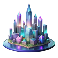dramatic rustic Nighttime Water City Skyline Isolated with Glowing Windows png