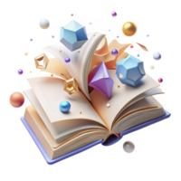 impressive vintage Open Book Top View with Blank Pages Cutout original png
