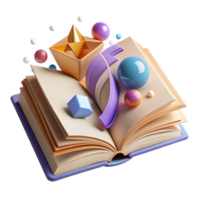 magnificent rustic Open Book with Blank Pages Flat Lay Cutout detailed png