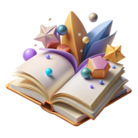 extraordinary rustic Open Book with Blank Pages Flat Lay Cutout premium png