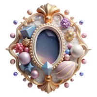wonderful abstract Ornate Frame Isolated with Vintage Style high resolution png
