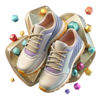 wonderful abstract Pair of Running Shoes Top View Transparent Element professional png
