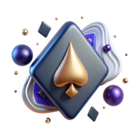 impressive rustic Playing Cards Spades Ace Isolated Element detailed png