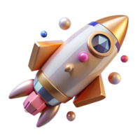 impressive creative Retro Spaceship Side View Cutout authentic png