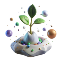 stunning traditional Seedling Sprouting Isolated with Emerging Root png