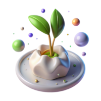 stunning abstract Seedling Sprouting Isolated with Emerging Root original png