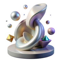 magnificent rustic Shadow of Abstract Sculpture with Smooth Curves Transparent Background authentic png