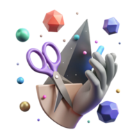 serene contemporary Shadow of Hand Holding Object Transparent Element high quality png