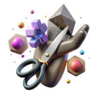 beautiful abstract Shadow of Hand Holding Object Transparent Element professional png