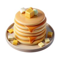 extraordinary abstract Stack of Pancakes with Syrup Dripping Cutout professional png