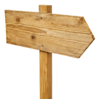 Rustic Wooden Arrow Signpost Blank Template for Directions and Guidance png