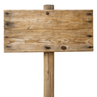 Rustic Wooden Signpost Blank Template for Message or Direction png