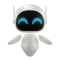 Personal assistant robot. Mini robot 3d character. png