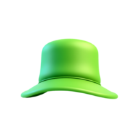 Green bucket hat on transparent background png