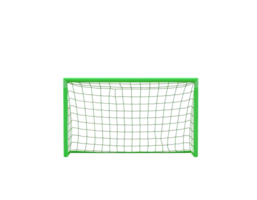 Soccer goal with net and green frame png
