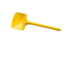 Yellow plastic shovel tool isolated on a white background. png