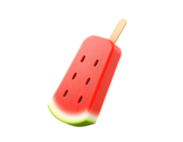 3D Render of a Watermelon Popsicle png