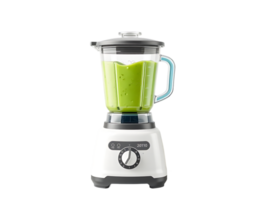Blender with Green Smoothie Ready to Serve png