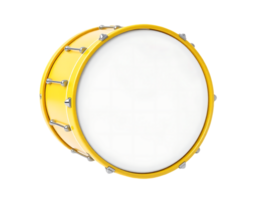 Yellow drum isolated on a transparent background png
