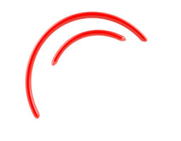 Red Arcs and Curves Abstract Graphic Element png