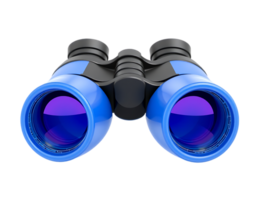 Blue and Black Binoculars for Observation and Spotting png