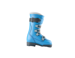 Blue ski boot on a transparent background png