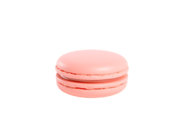 Pink Macaron Isolated on Transparent Background png