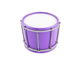Purple Snare Drum Cartoon Isolated Object png