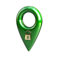 Secure Location Map Pointer Icon Transparent Background png