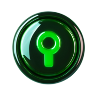 Temperature Sensor Button Circle Icon Transparent Background png