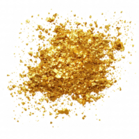 vibrant and sparkling gold glitter isolated transparency background, perfect for adding touch of luxury and glamour to various designs and crafts. shimmering particles create festive and joyful png