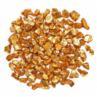 Golden gemstones glisten with vibrant shine, showcasing their unique shapes and textures. These sparkling pieces are perfect for decorative purposes or as luxurious addition to any collection png