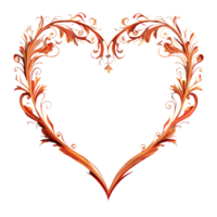 Eternal Flame Papercut Frame Transparent Background png